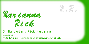 marianna rick business card